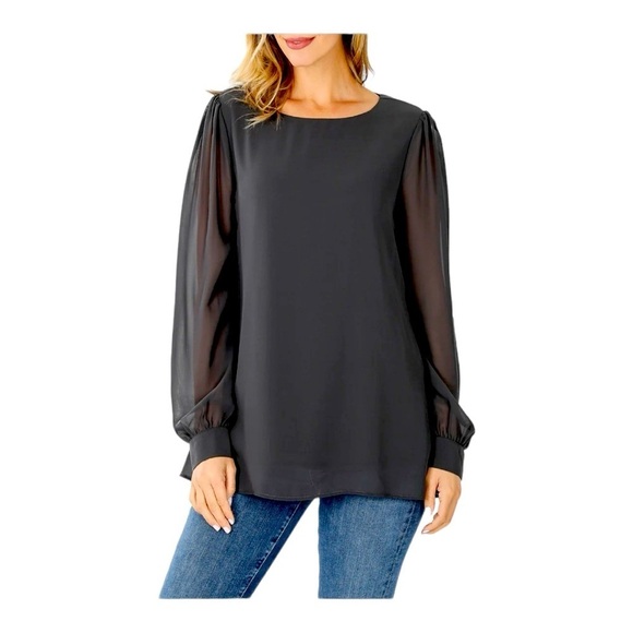 Naked Zebra open back blouse size S. Gold button on sleeves. - Picture 7 of 12